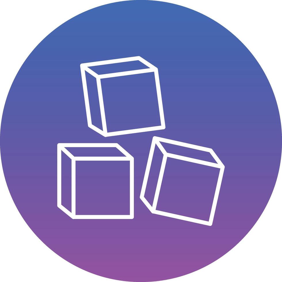 Blocks Illustration Icon vector
