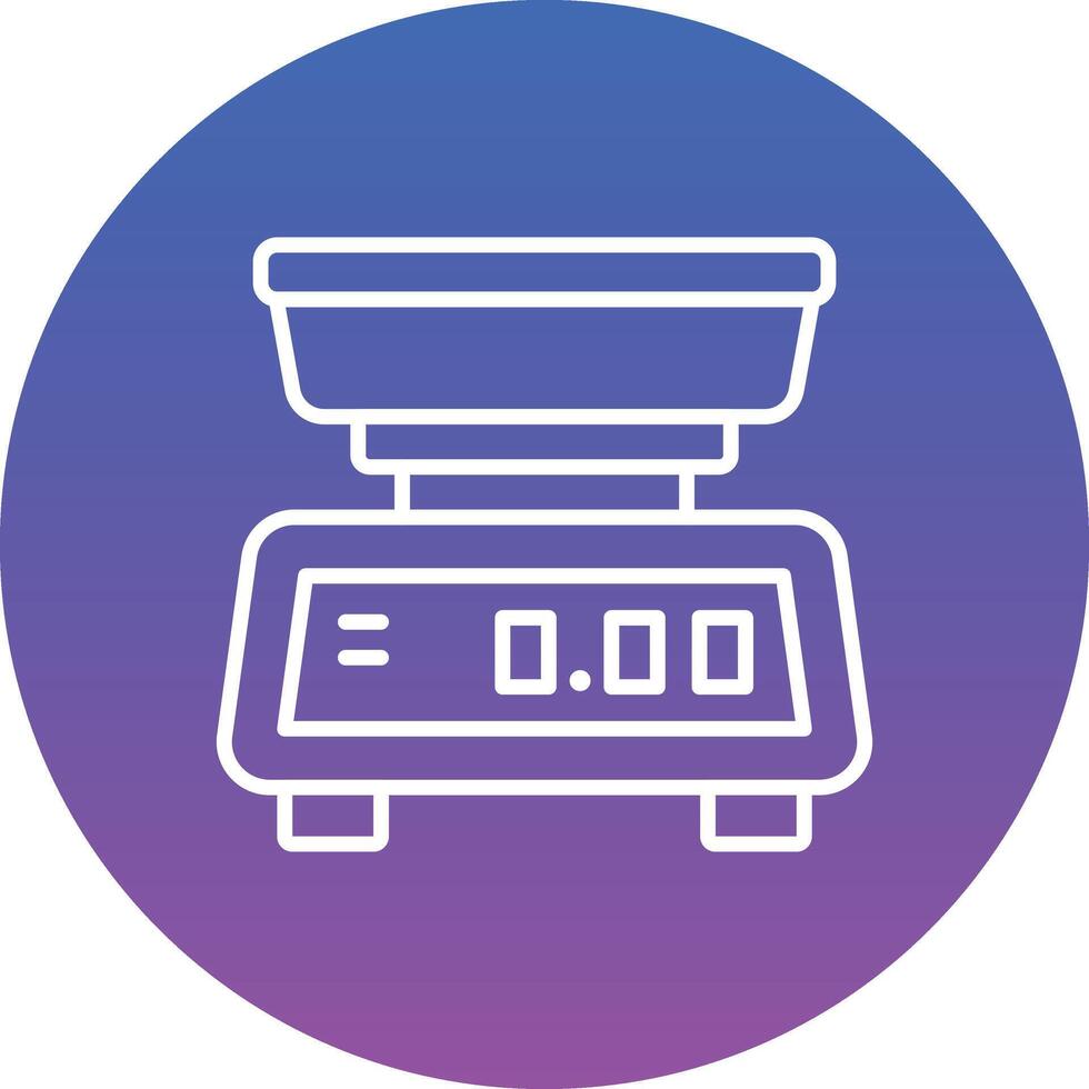 Kitchen Scale Illustration Icon vector