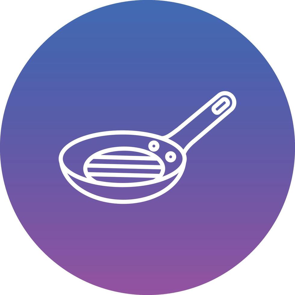 Frying Pan Illustration Icon vector
