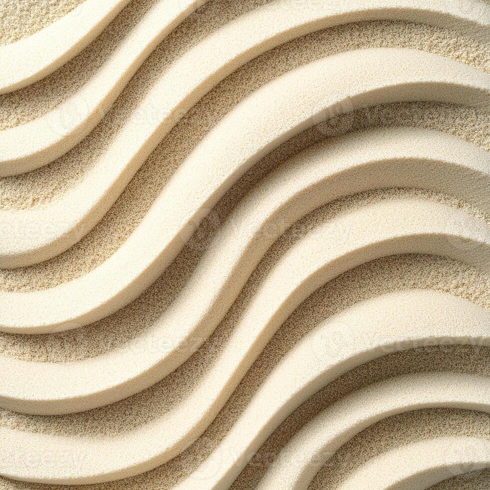 Sand pattern image quality photorealistic pattern of a wave style of japanese print photo