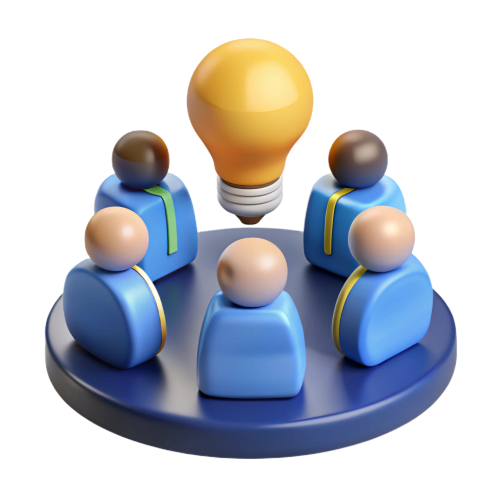 Brainstorming Session 3D png