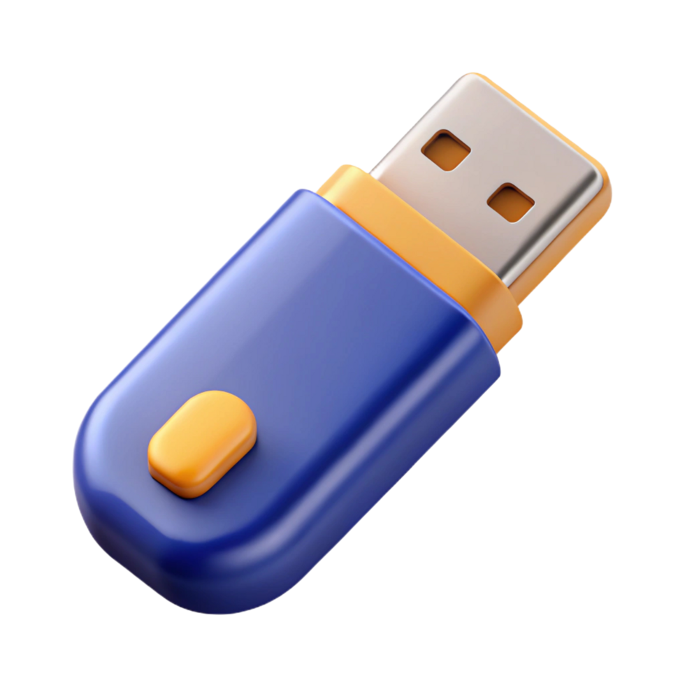 3d flash USB disk memory png
