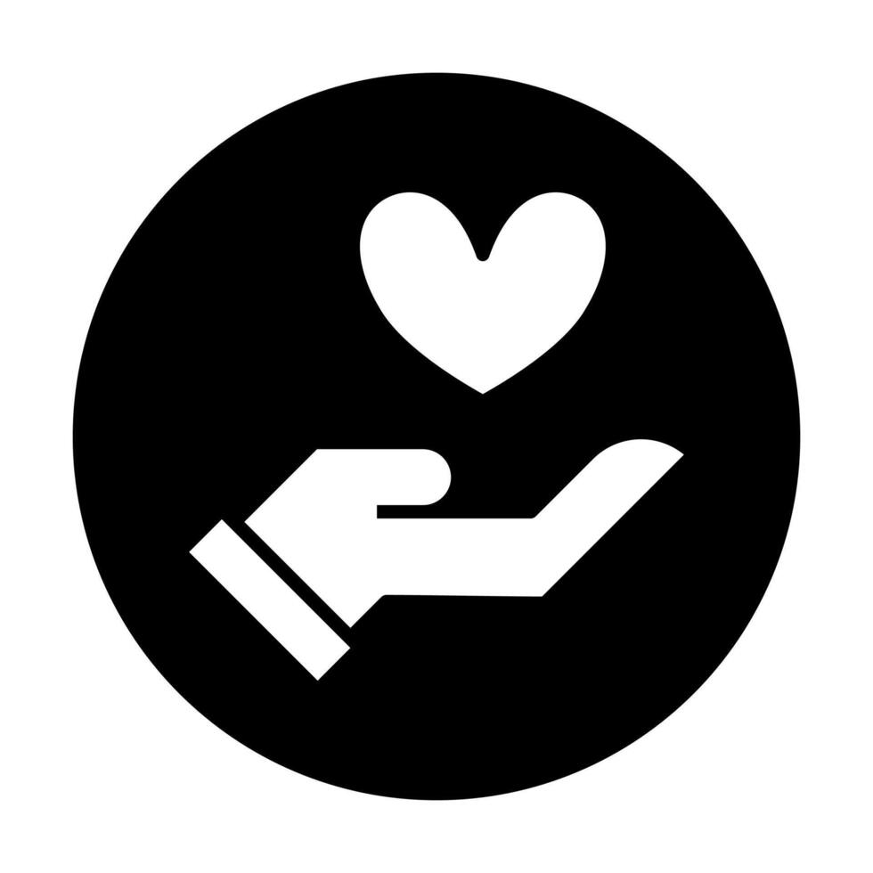 Medical and healthcare icon in black. Healthcare black circle solid icon. vector