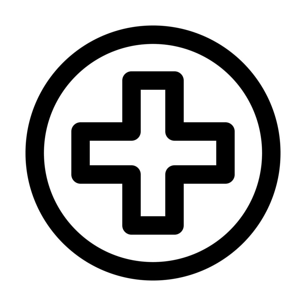 Medical and healthcare icon in black. vector