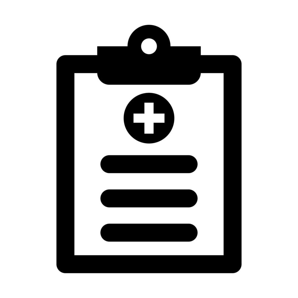 Medical and healthcare icon in black. Diagnosis black outline icon. vector