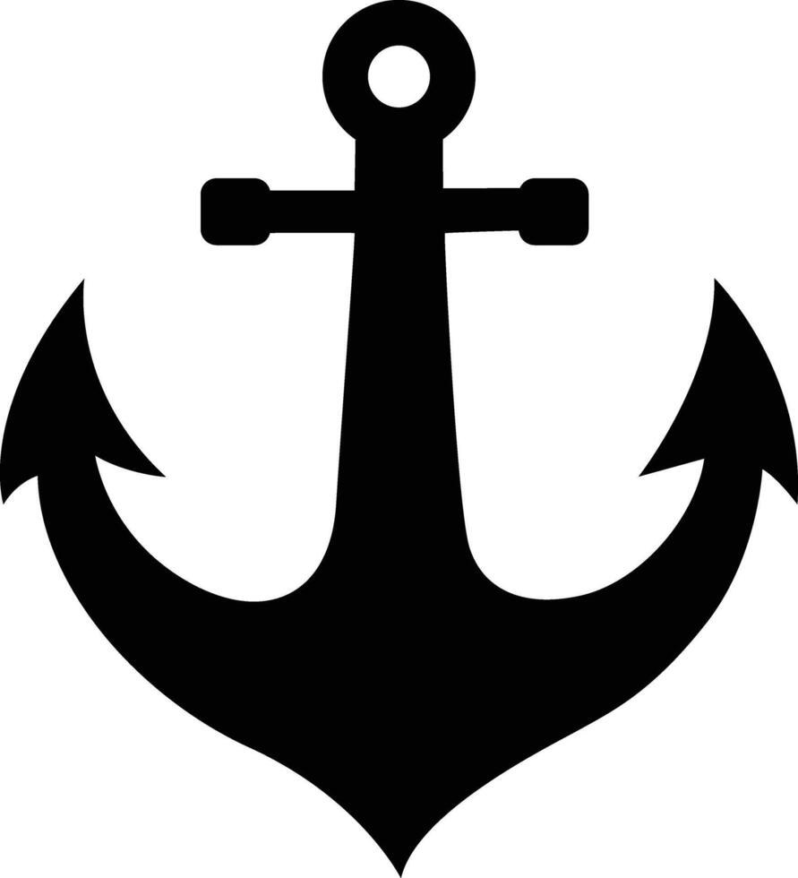 The Ship Anchor Icon as a Symbol of Strength and Ocean Adventure vector