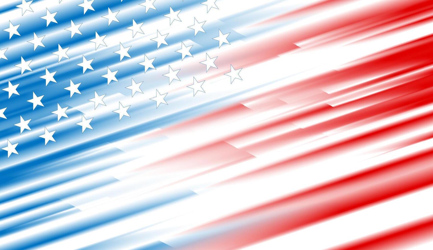 Smooth striped concept USA flag abstract background vector