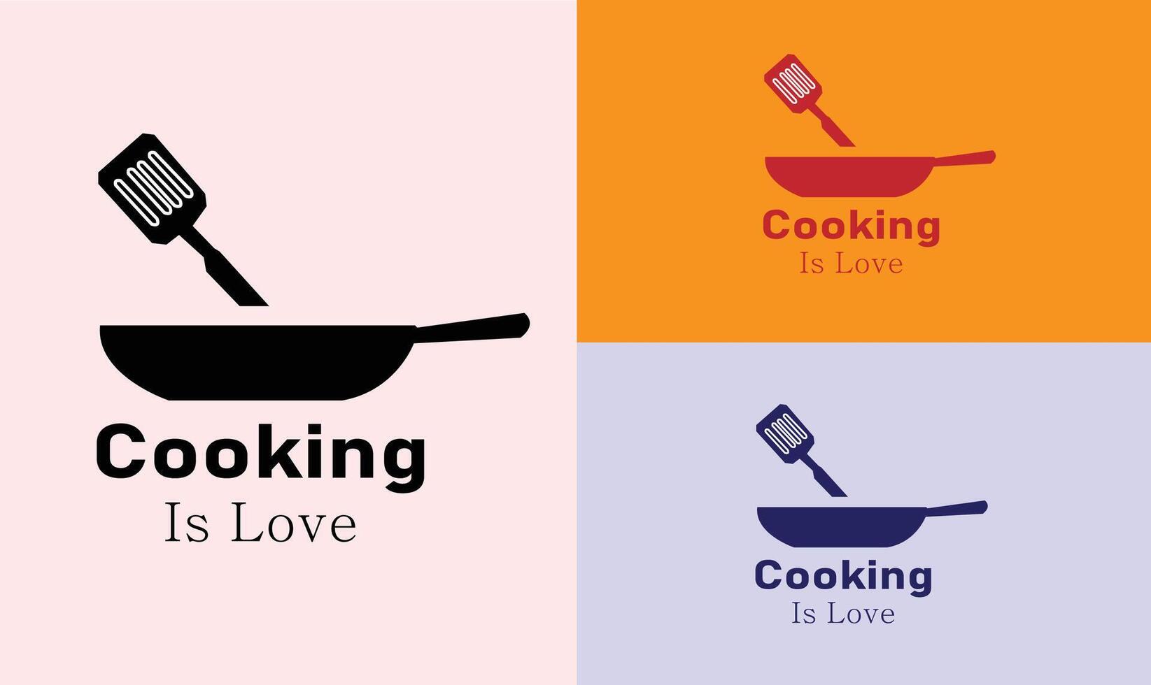 Cooking icon and symbol template. Cooking icon and symbol Love Cooking Logo, illustration vector