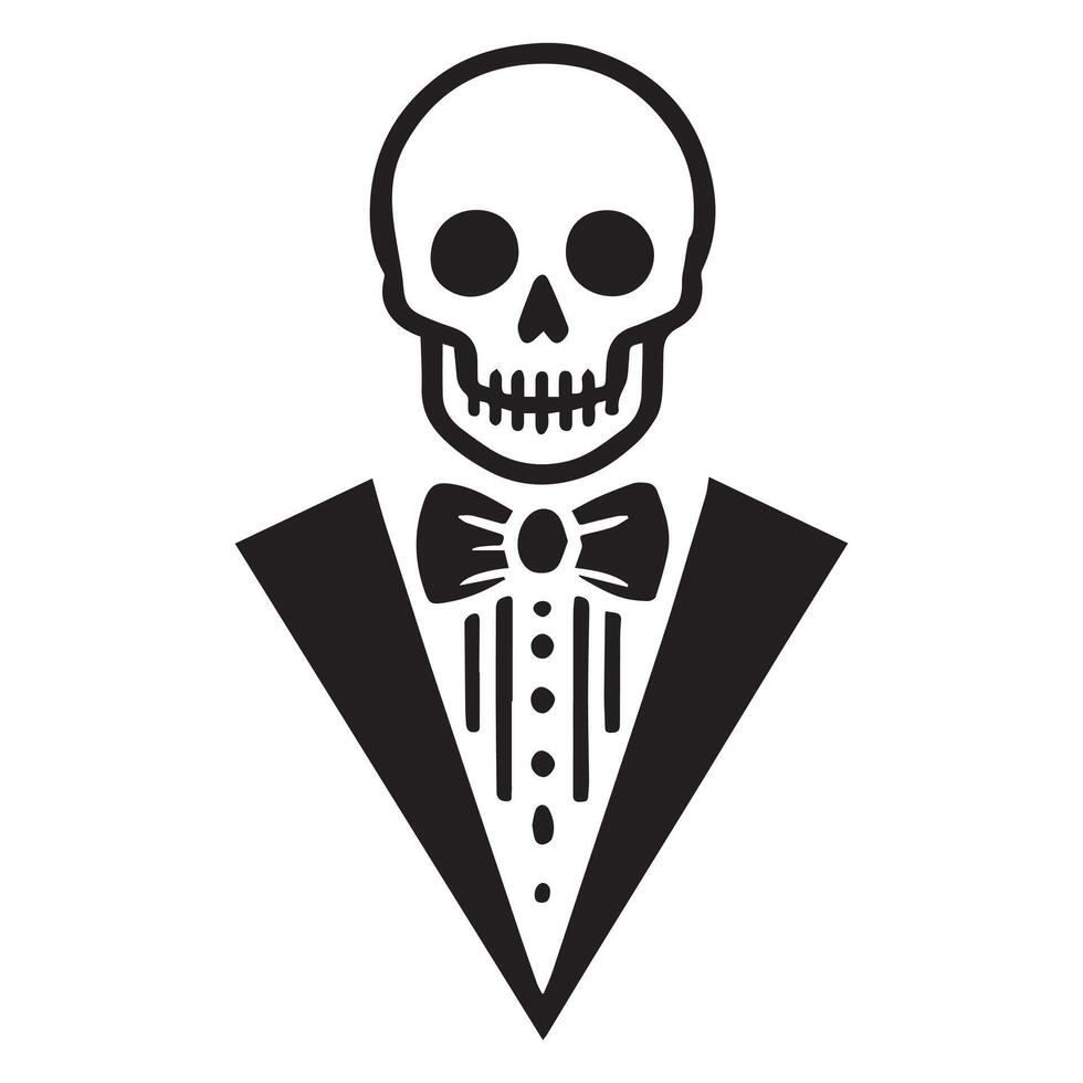 Elegance from the Beyond Skeleton in Tuxedo vector
