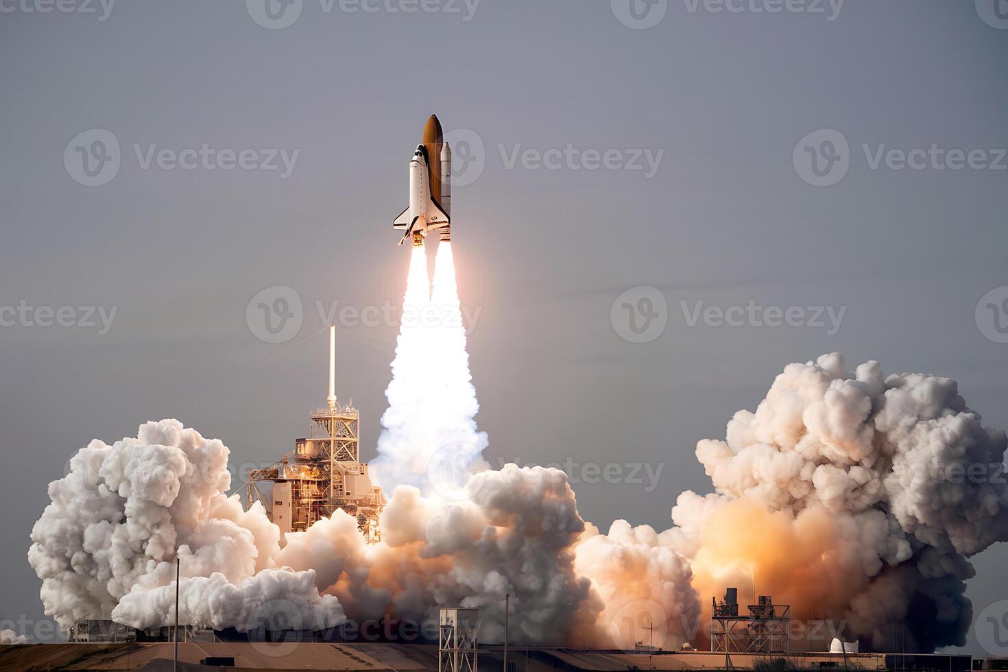 launching spaceship explorer icon isolated photo