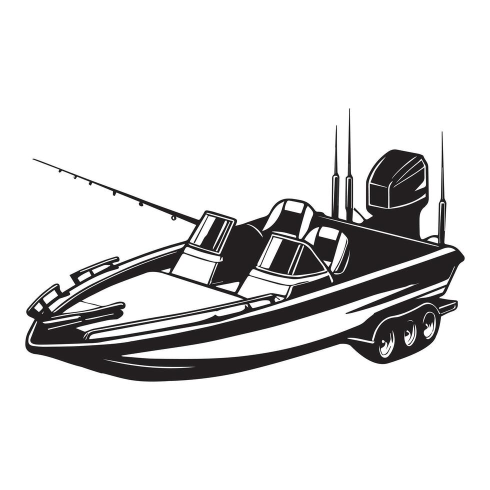 Voyage Ready Boat Clipart Design for Your Designs vector