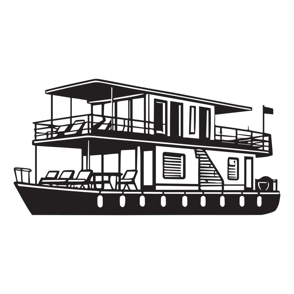 Nautical Vibes Boat Clipart Design for Designers vector