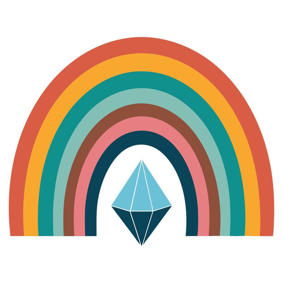 Fun Rainbow Doodles with Vibrant Art vector