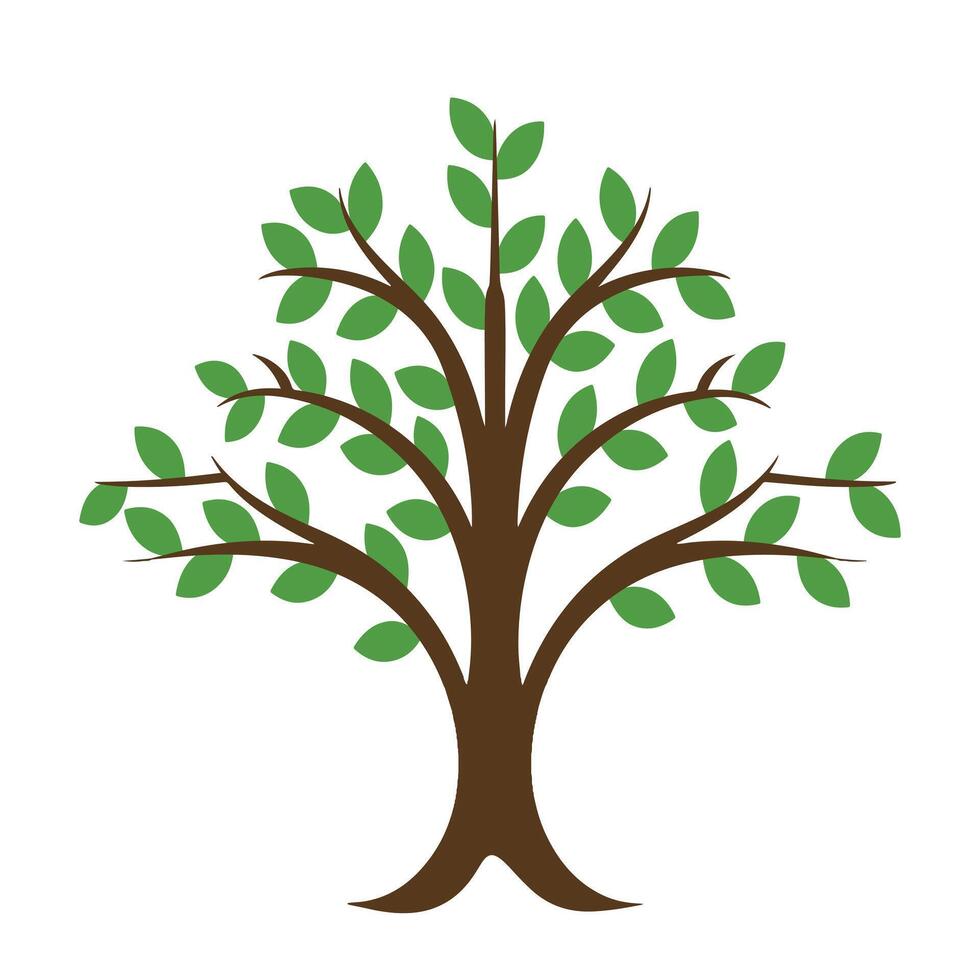 Eco-Friendly Green Tree Logo Design vector