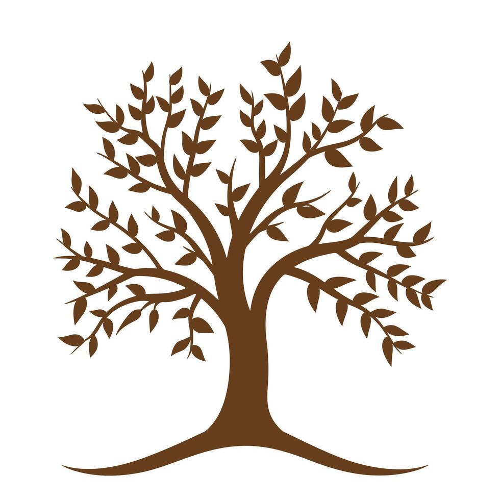 Nature-Themed Tree Logo with Branding vector