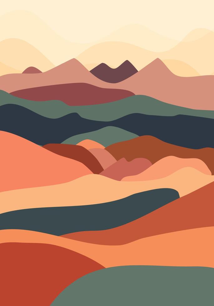 Natural scenery and elements of nature. A refreshing natural scenery. vector