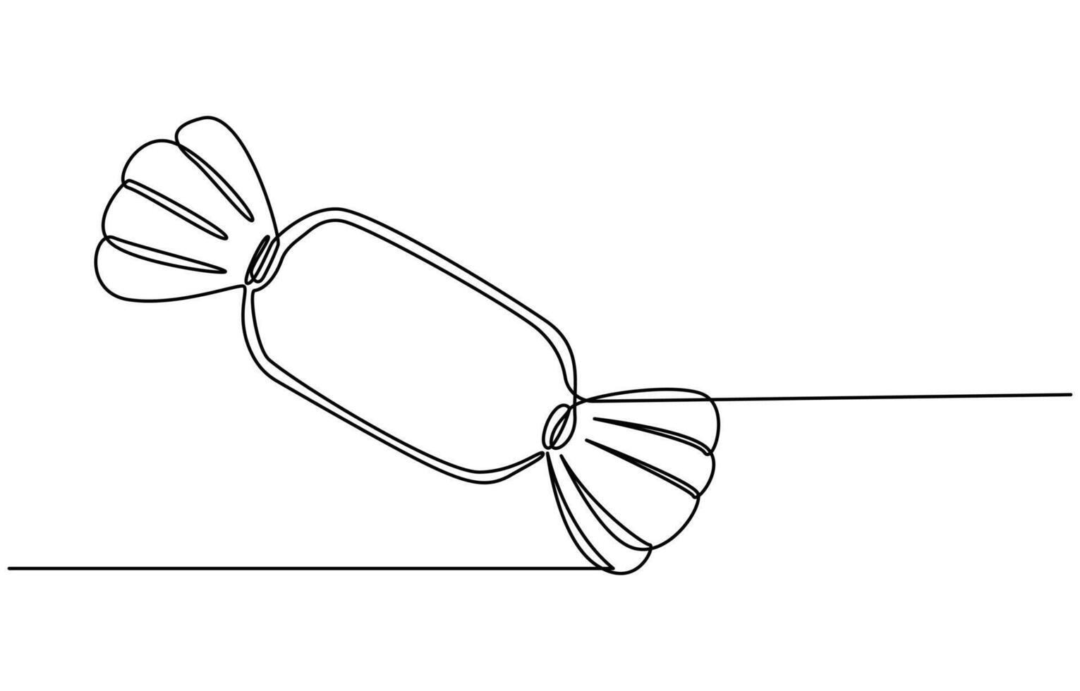 Continuous one line drawing of chocolate bar vector