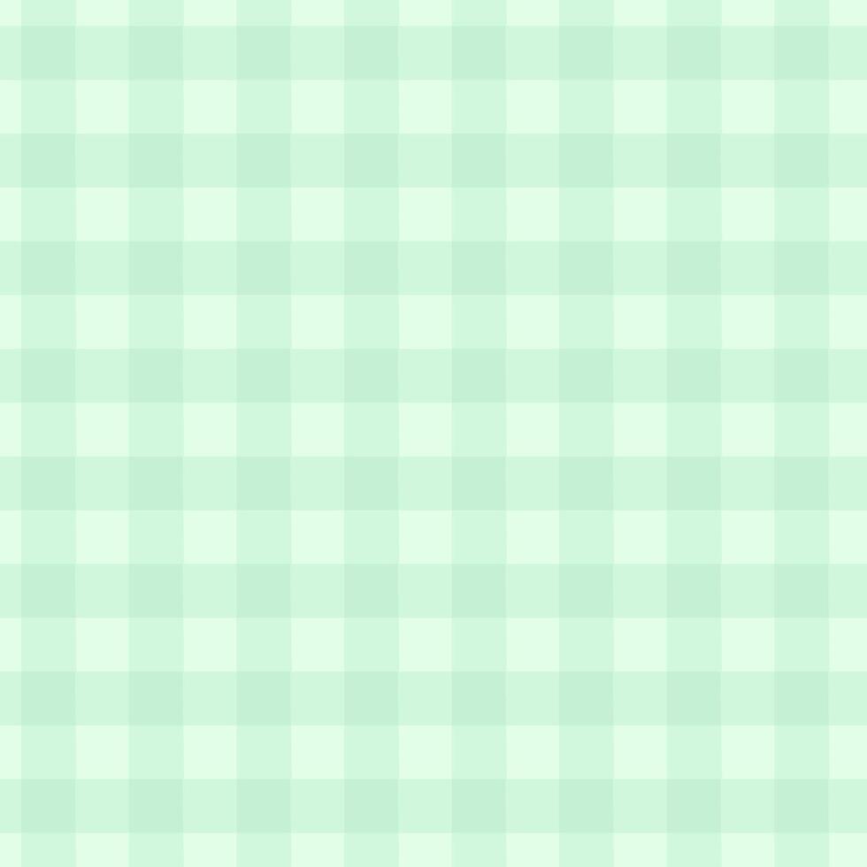 Gingham green light plaid pattern texture vector