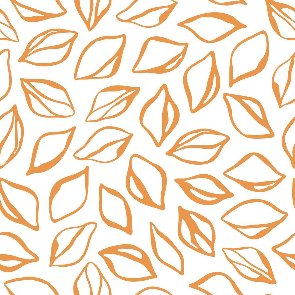 Hand drawn shells pasta seamless pattern. Italian pasta design for textile, fabric, wrapping paper vector