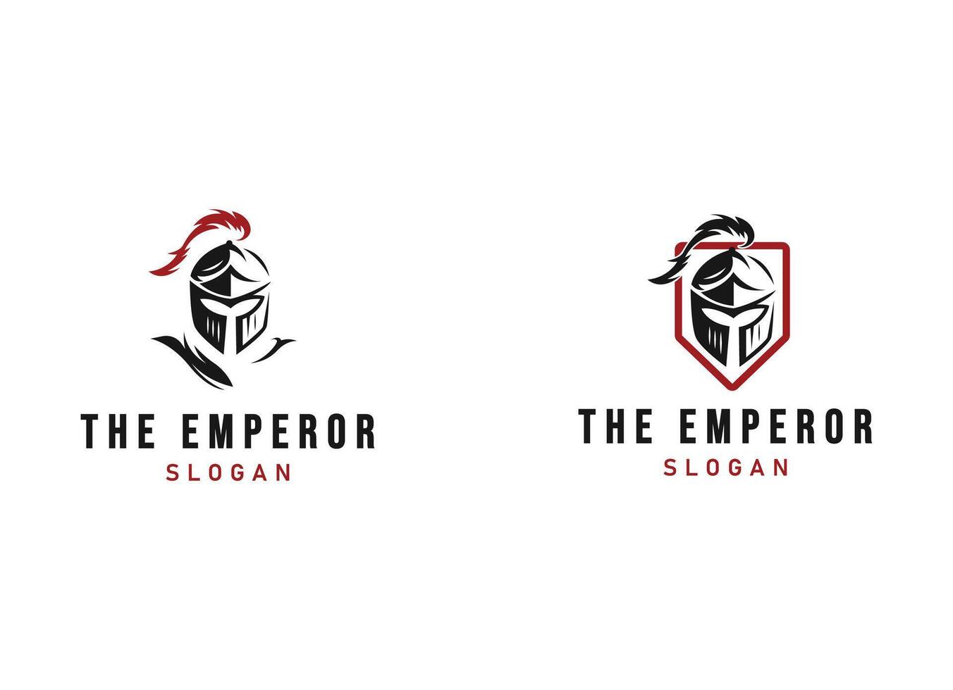 The knight warrior mask logo design with shield vector