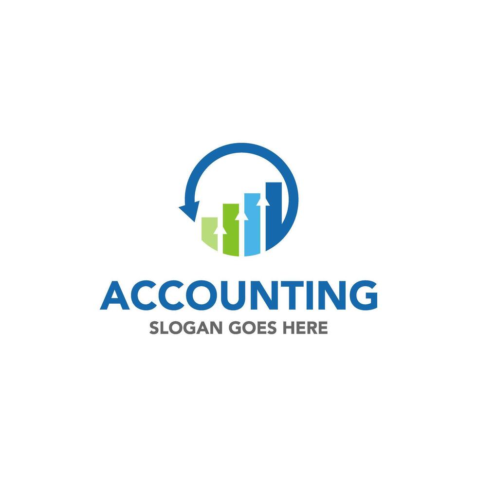 Financial growth logo design. Suitable for your design need, logo, illustration, animation, etc. vector