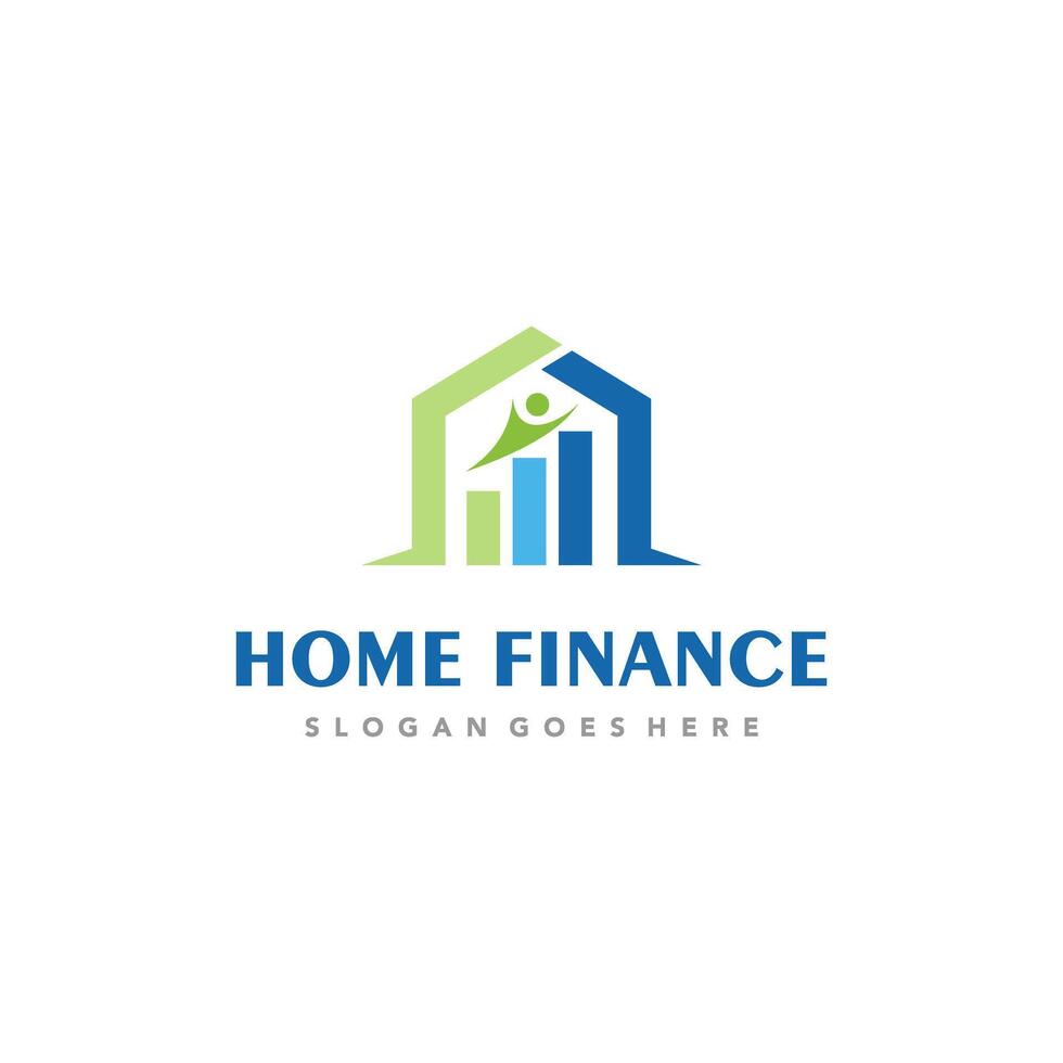 House with Bar Diagram Financial Chart For Home Investment Business Marketing Progress. Suitable for your design need, logo, illustration, animation, etc. vector