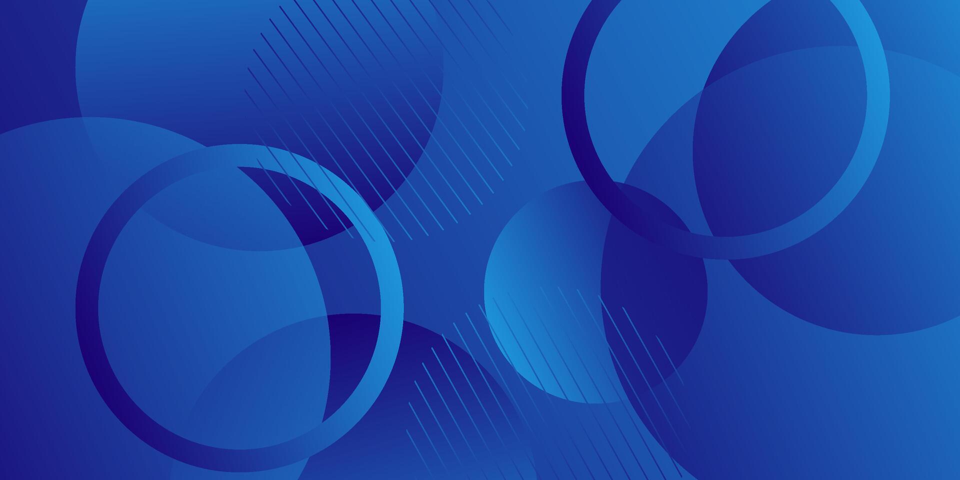 Abstract geometric circle background art design with blue color pattern background. Eps10 vector