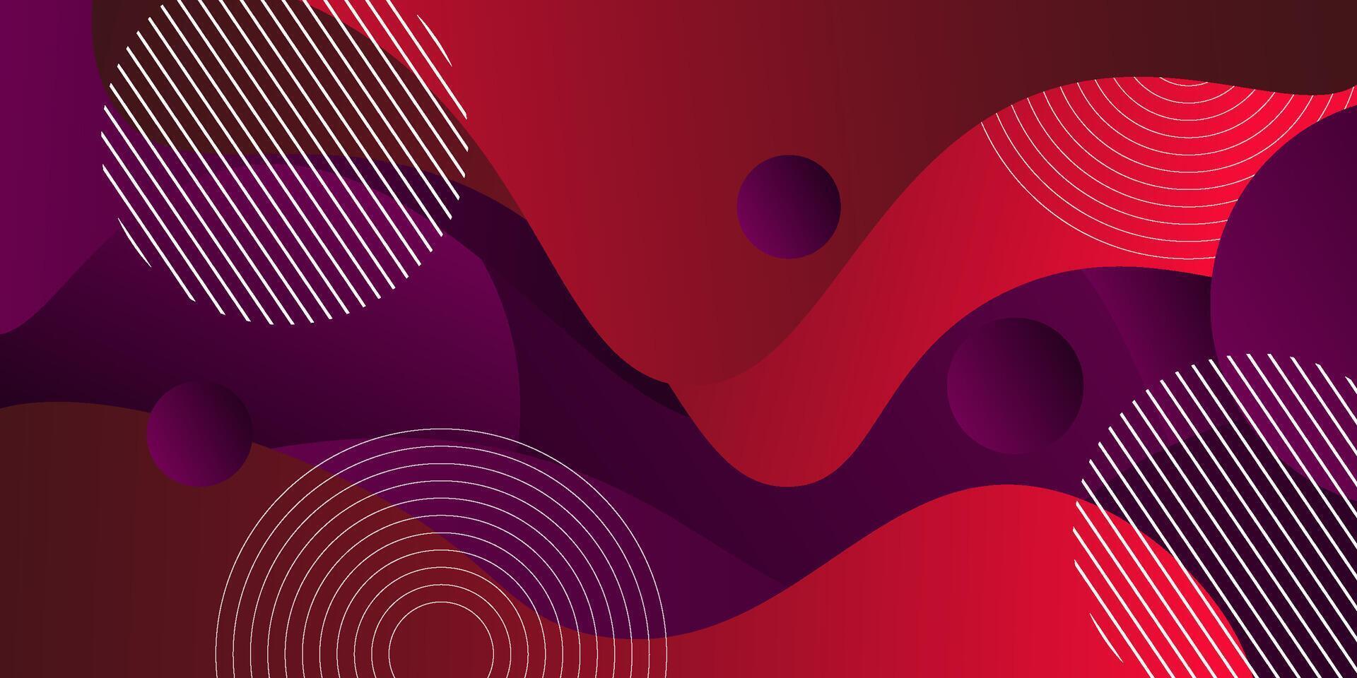 Modern abstract background with red and purple wave design. Eps10 vector