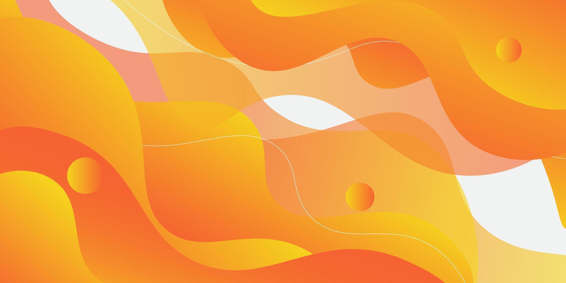Abstract colorful orange geometric wave gradient illustration background with 3D look and simple pattern. Cool and trendy design. Eps10 vector