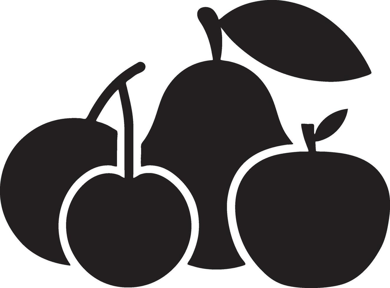 Fruit icon on white background vector