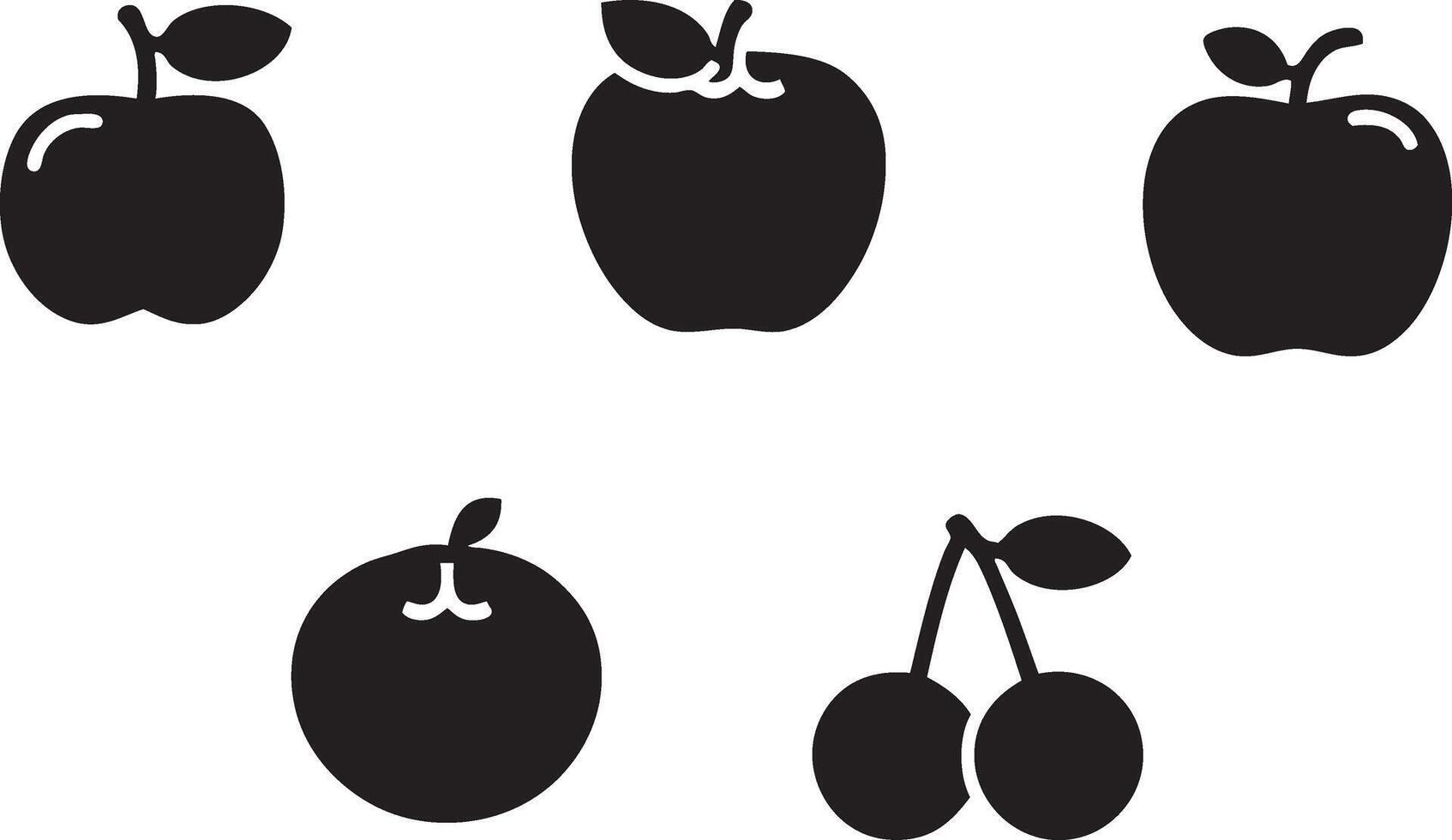 Fruit symbol on white vector