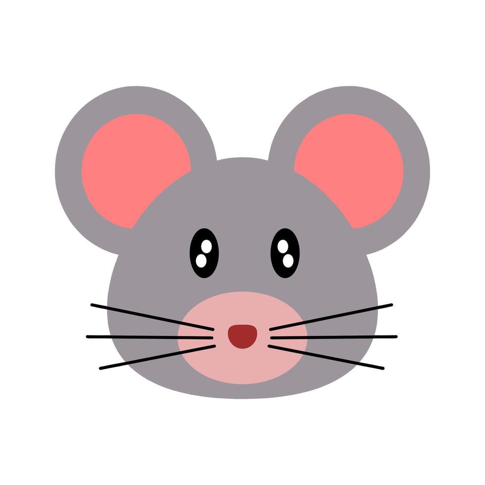 Adorable Mouse Cartoon Animal Illustration vector