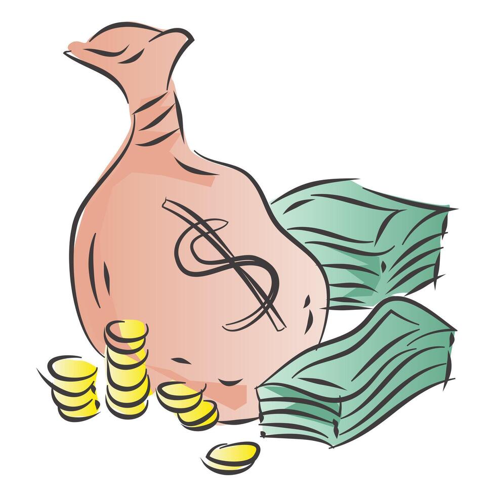 Money and Currency Symbol vector