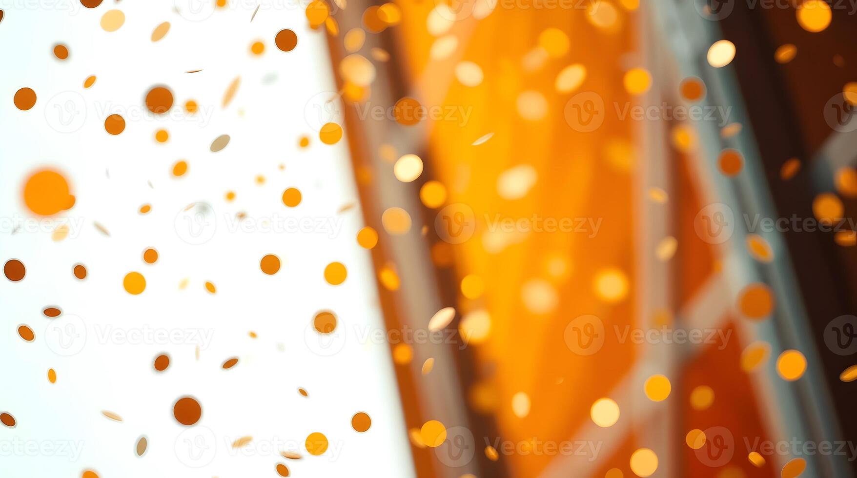 A close up of confetti falling from the sky photo