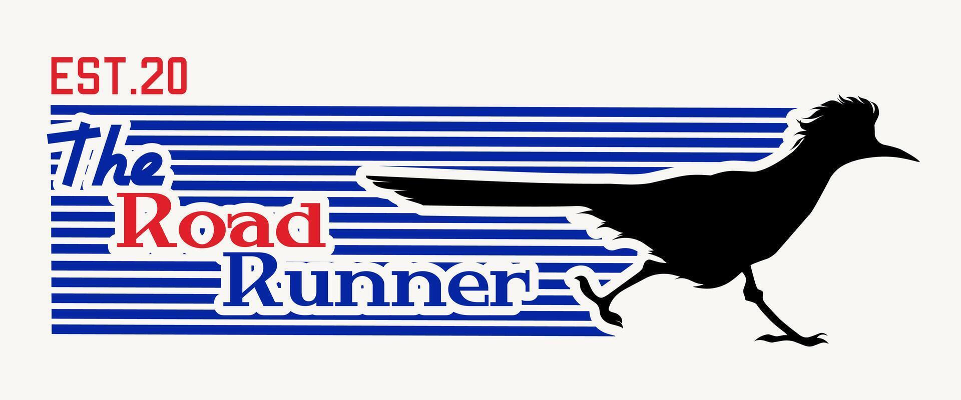 The Road Runner Design Perfect for Print, Apparel, etc vector