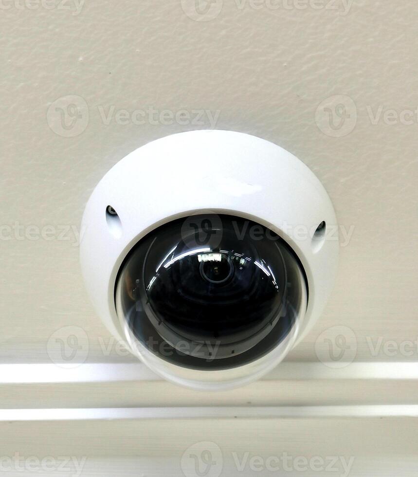 digital security system. monitoring camera equipment in office. building control technology. photo