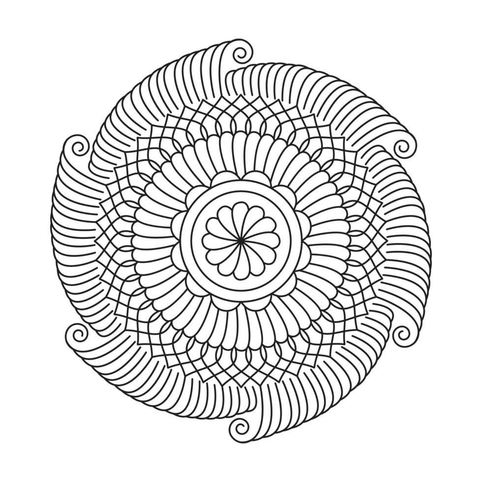 Modern minimal labels mandala design vector