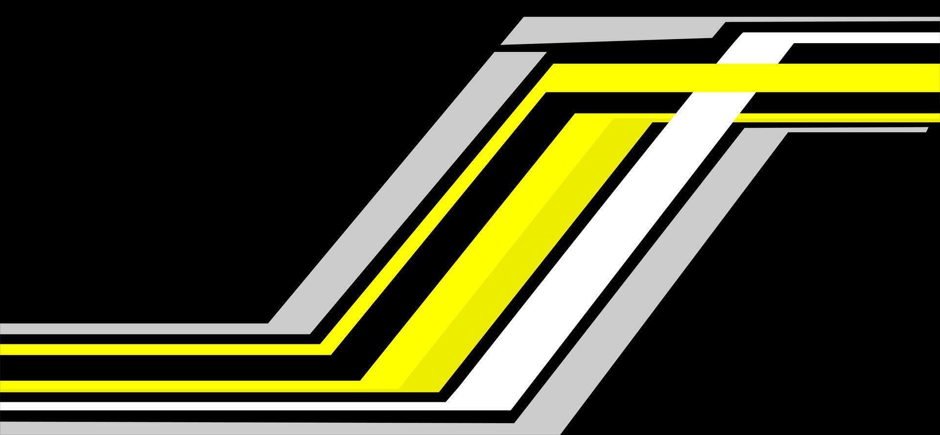 racing yellow stripes wrapping concept vector