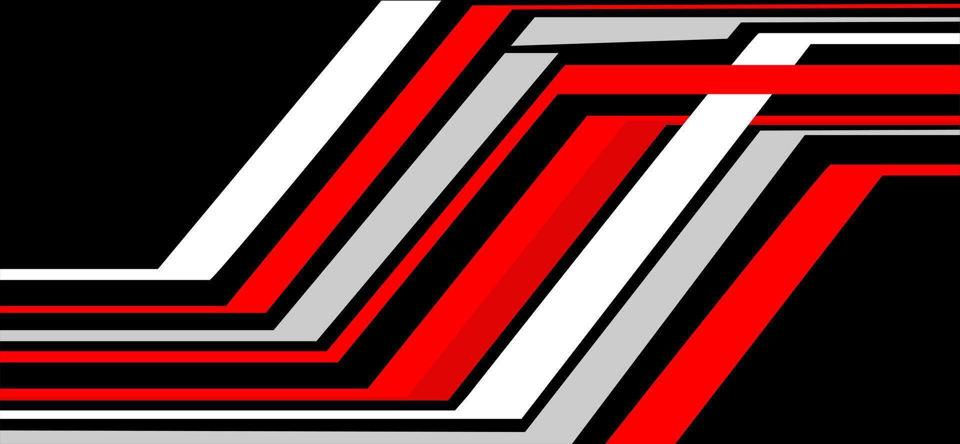 racing stripes red black concept background vector
