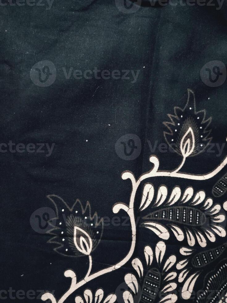 Beautiful Indonesian batik background and patterns covered with cultural motifs photo