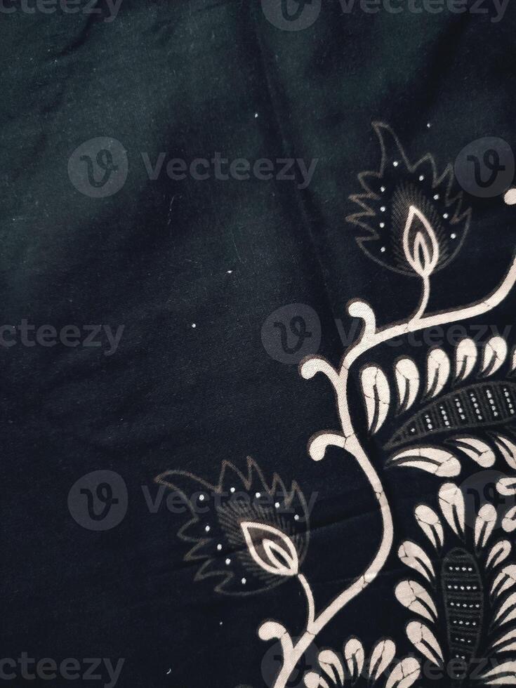 Beautiful Indonesian batik background and patterns covered with cultural motifs photo