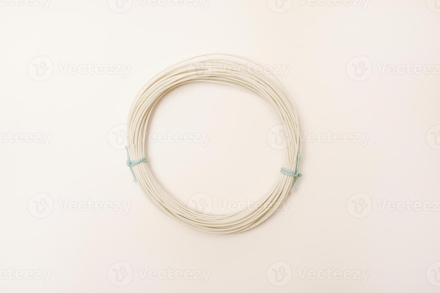 Coils of multicolored wires for electronics. Wires for devices. photo
