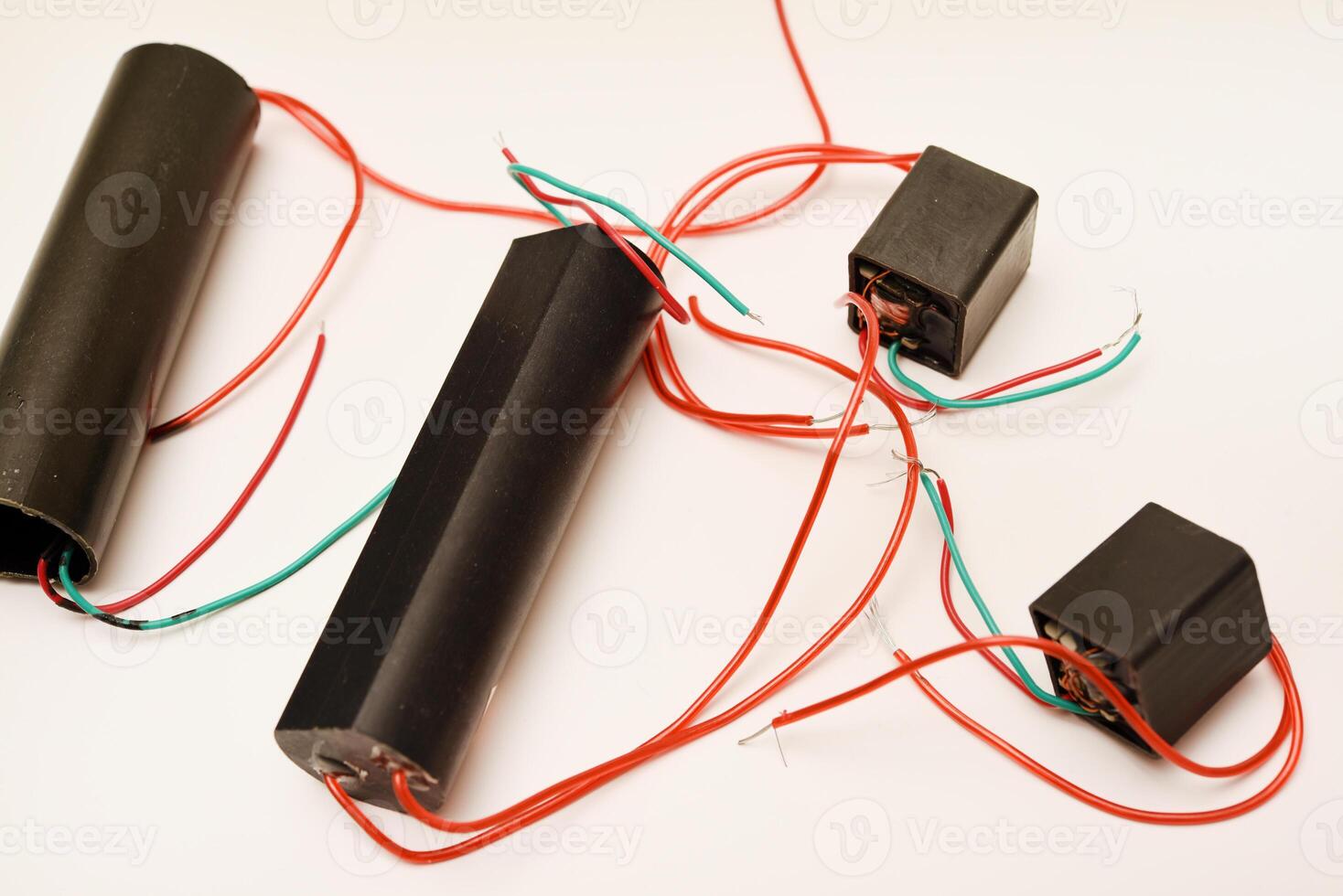 Portable high-voltage voltage generator. Radio components for electronics. photo
