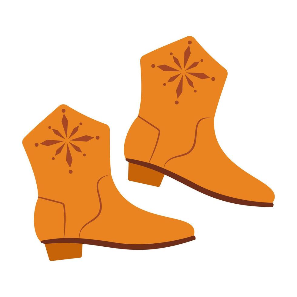 Cold weather fashionable shoes and boots perfect for winter style vector