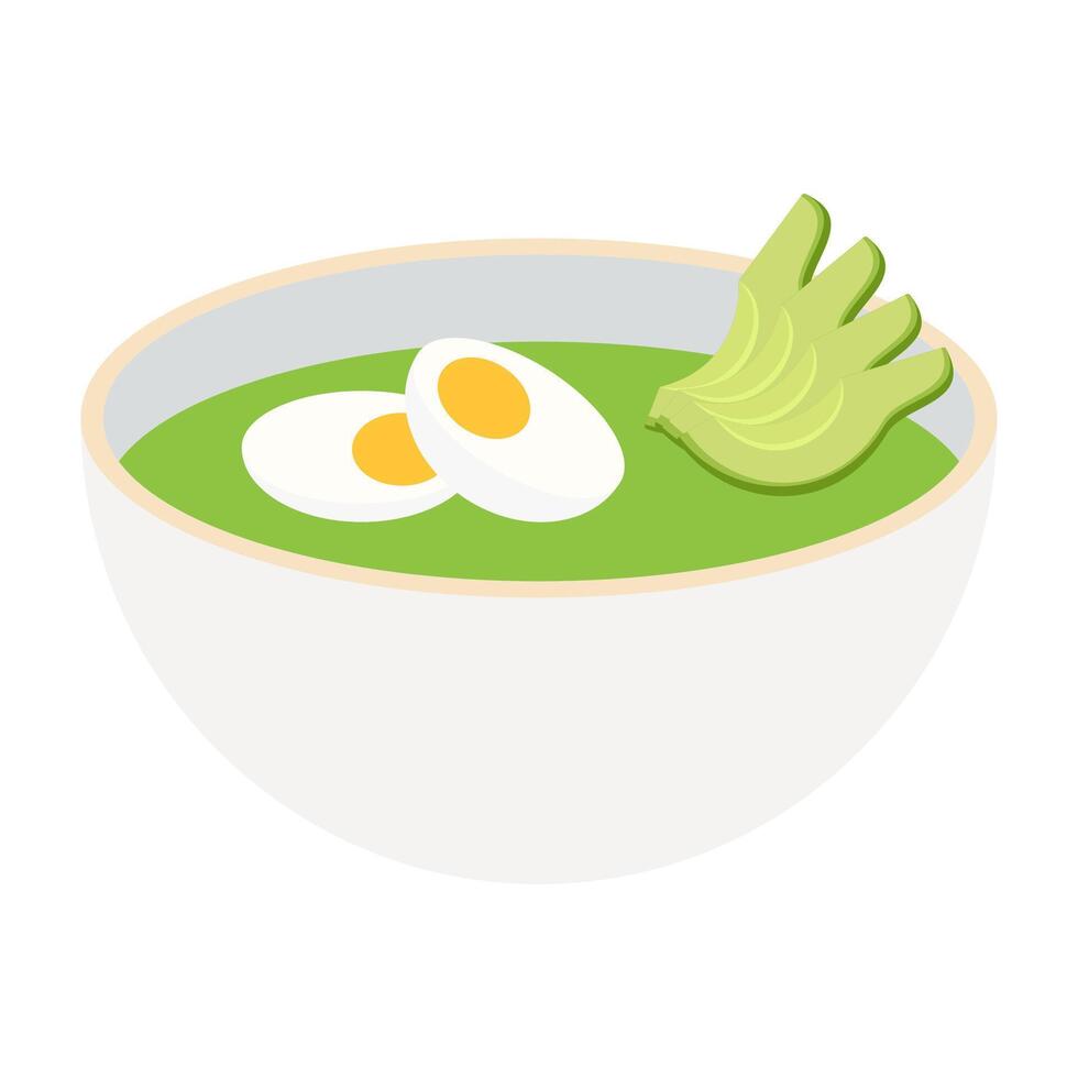 Flat Illustrated Healthy and Balanced Meals. vector