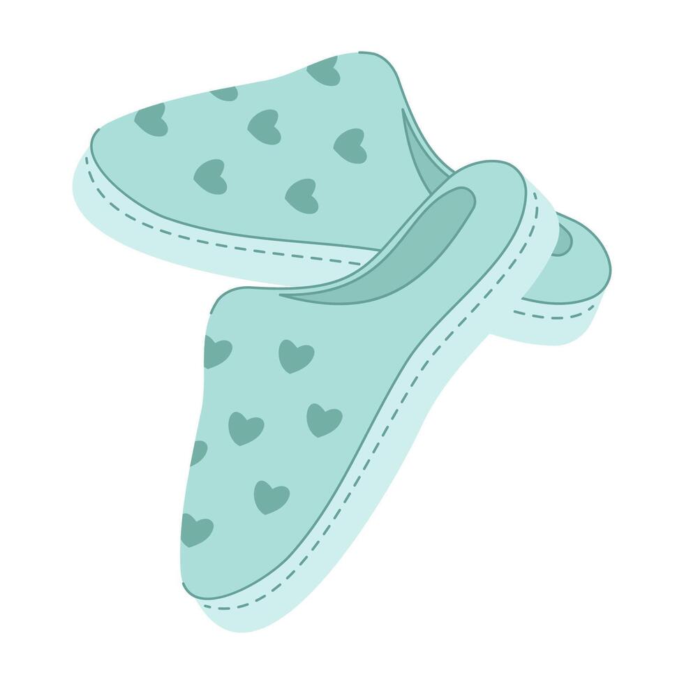 Colorful cartoon house slippers with cozy design and cute animal faces vector