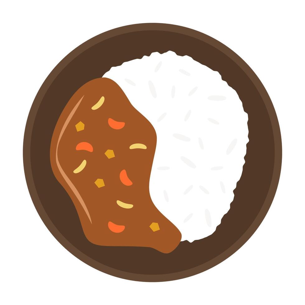 Flat Illustrated Healthy and Balanced Meals. vector