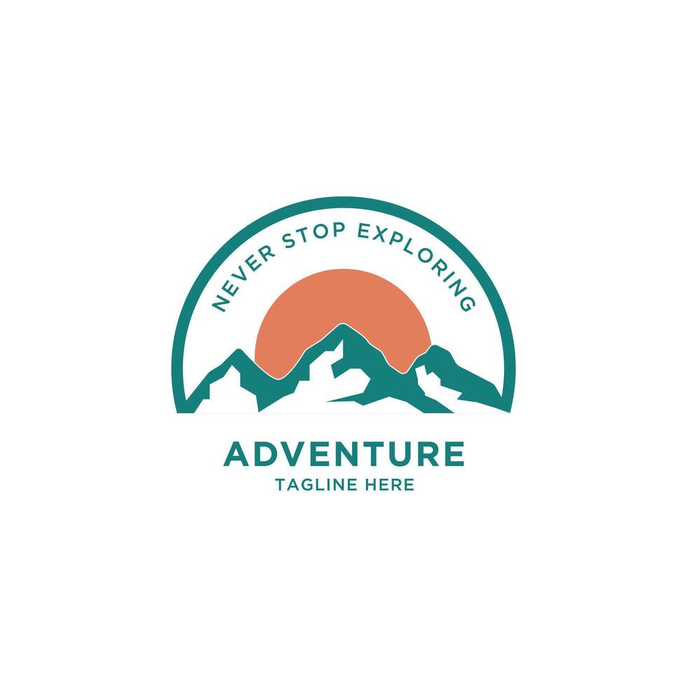 Adventure Mount template design vector
