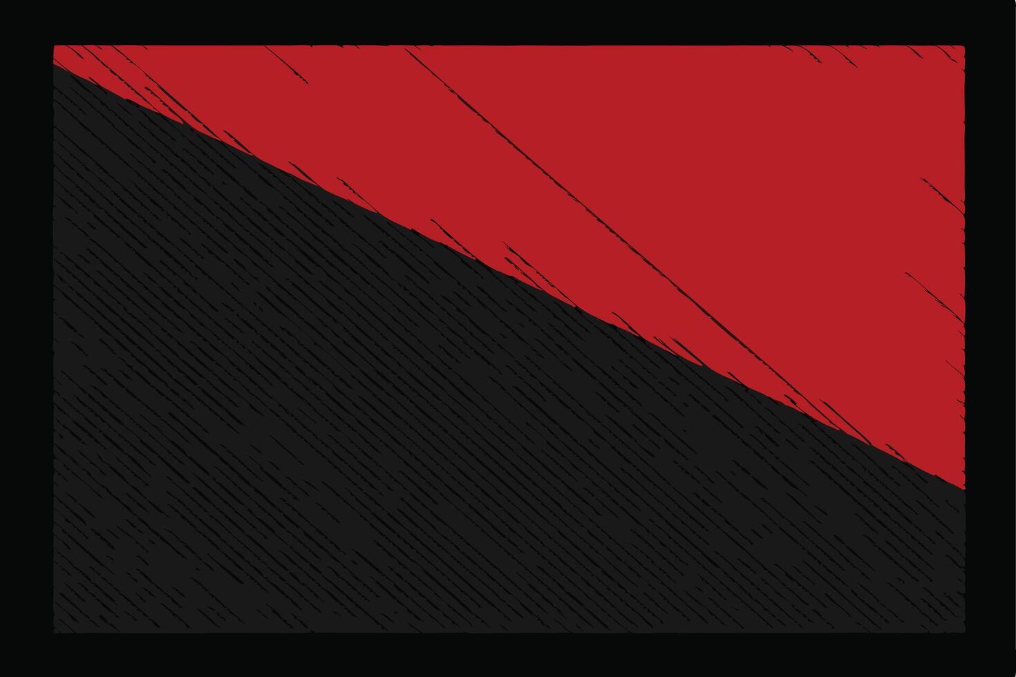 Abstract Red and Black Flag Design for Political or Social Commentary. vector