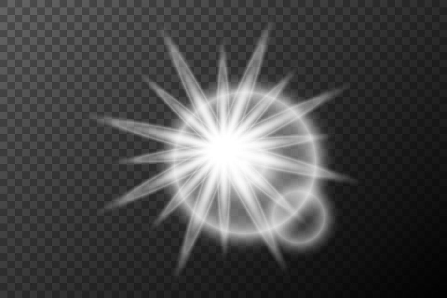 a white starburst vector